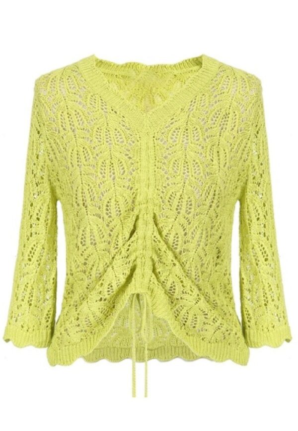 Pointelles pullover