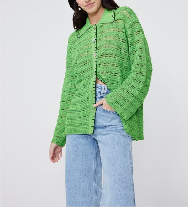 Pointelles Cardigan